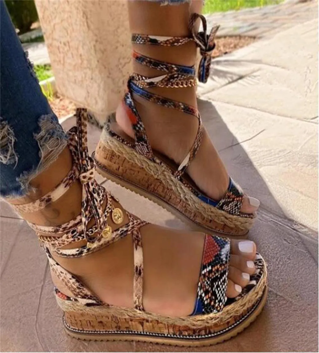 Женщины Summerlas Flats Crosss Tie Clus Up Plus Size Женский круглый носок неглубокие швейные платформы 09281137567