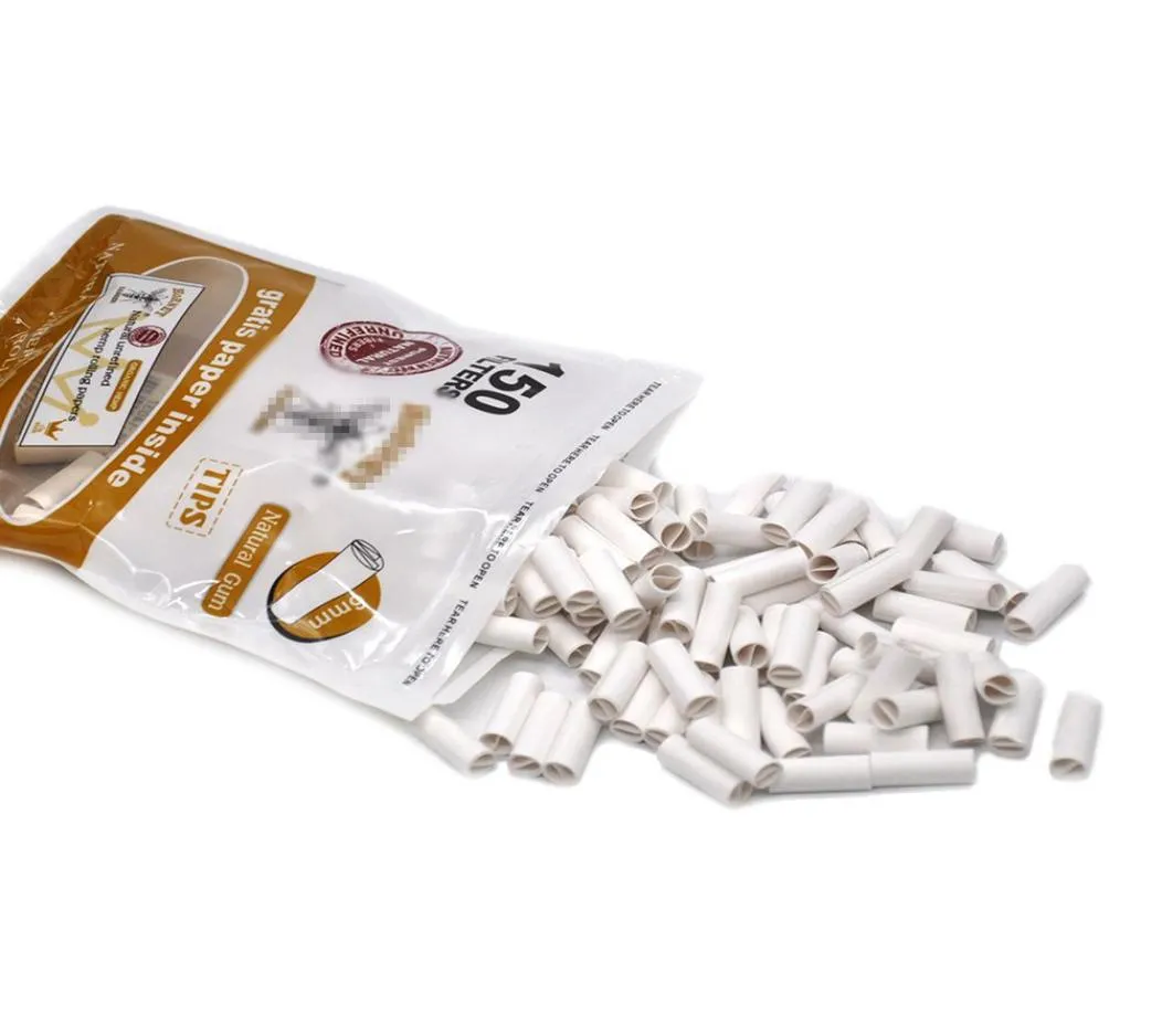 150pcsbag verfügbarer Tabakzigarettenfiltertipp vor gerollte Raucher Zigaretten Filterhalter Rolling Papier Tipps 186mm Rauch RO1562190