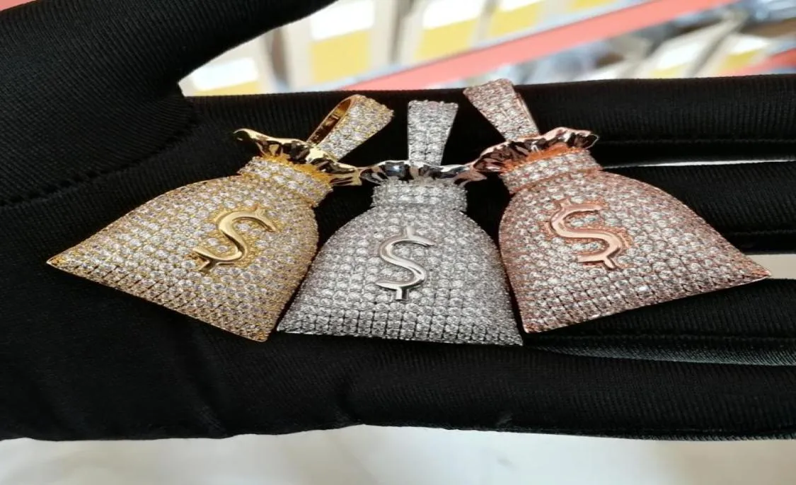 Colares pendentes de bronze cz hip hop americano micro pav para pedras jóias para homens e mulheres CN0456217768