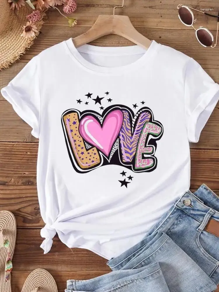 DHgate.com:Womens Short Sleeve O-Neck Graphic T-Shirt