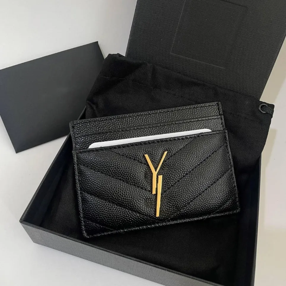 Oryginalny luksusowy projektant skórzanej torebki posiadacz karty Portfel Mężczyźni Słynne dla kobiet uchwyty dla mody Mini Mini Mini Wall 244i
