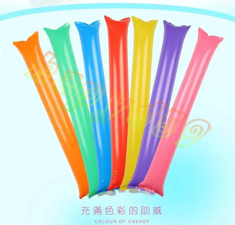 10pcs Sticks de joie gonflables pom-pom girls Stick gonflable contre les bâtons effractions Ballon Ballon Concert Party Supplies 240430