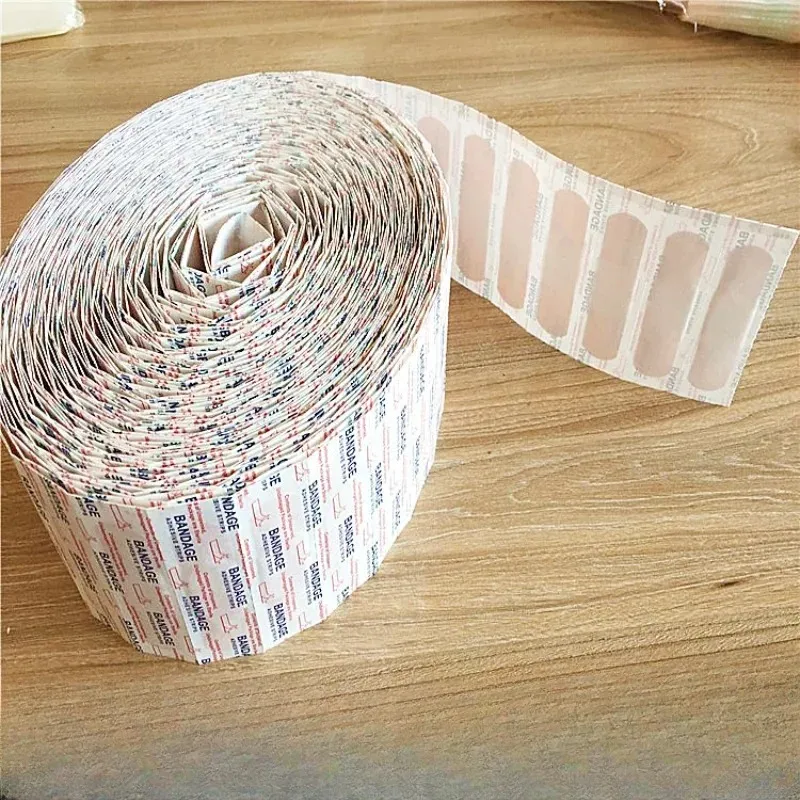 100pcs/lot Breathable Band Aid Waterproof Bandage First Aid Wound Dressing Medical Tape Wound Plaster Emergency Kits Bandaids