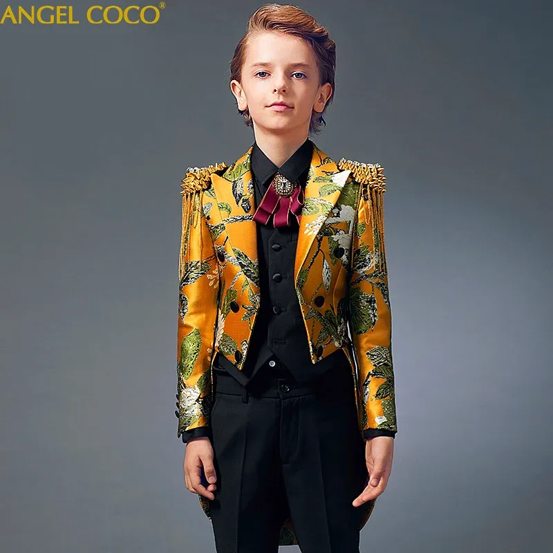 Blazer Boys Haby Tuxedo Boys Costumes Costume Piano Costume Garcon Childre