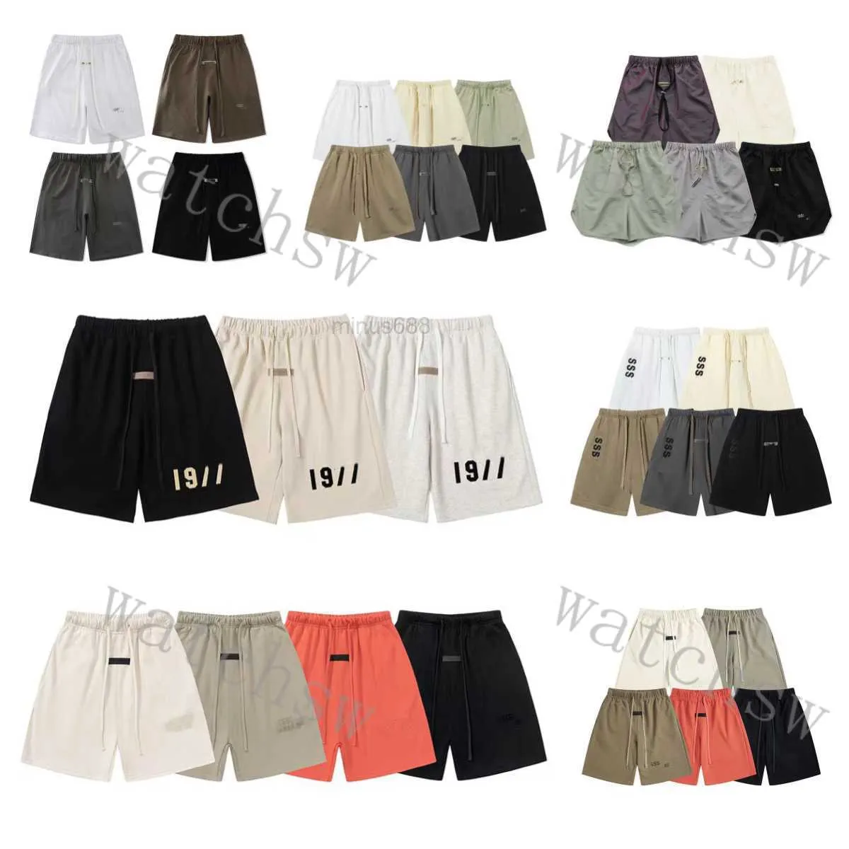 Men's Shorts Essentialsathletic Shorts Ess 1977 Designer Men Shorts Luxury Sports Shorts High Quality Mens and Womens Casual Shortse8dv