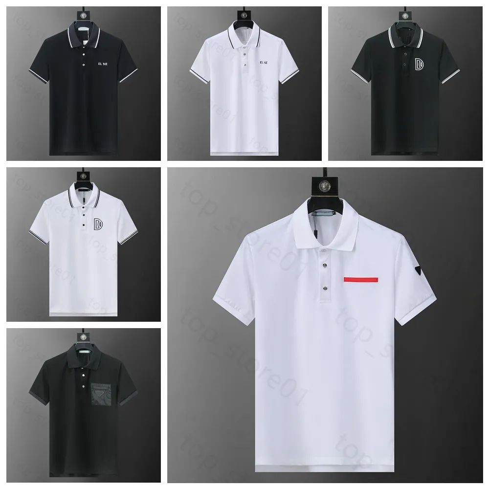 5A 2024 MENS POLO POLO CHIMTS POLOS CHIRTS POUR HOMME FOCH FOCUME BRODEMERIE GARGE SNAE