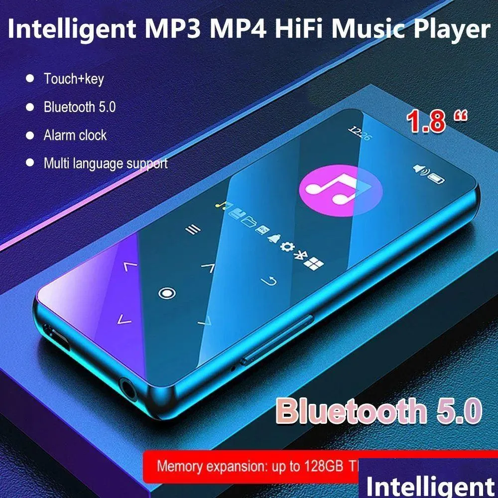 Mp3 mp4 players mp3 mp4 player player player portable bluetooth 5.0 hifi sem perda de música mini reprodução de vídeo com fm radio ebook gravação dhdzl