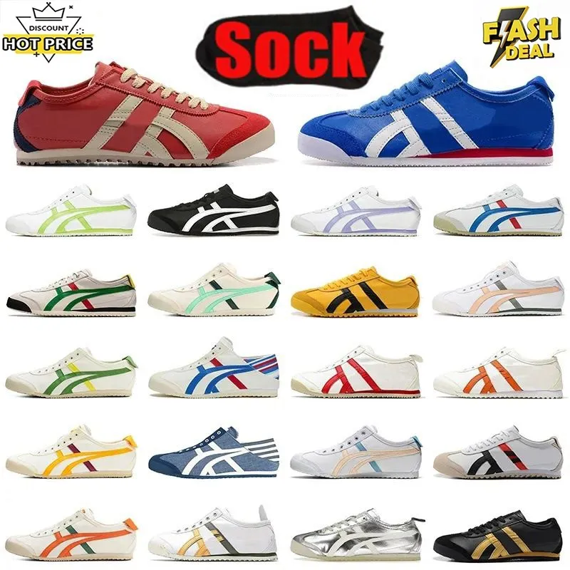 Tiger schoenen Mexico 66 Sneakers Silver Kill Bill Designer Leer schoenen Zwart Witte Casual schoenen Slip-on schoen Mexico66 Trainers voor mannen en vrouwen