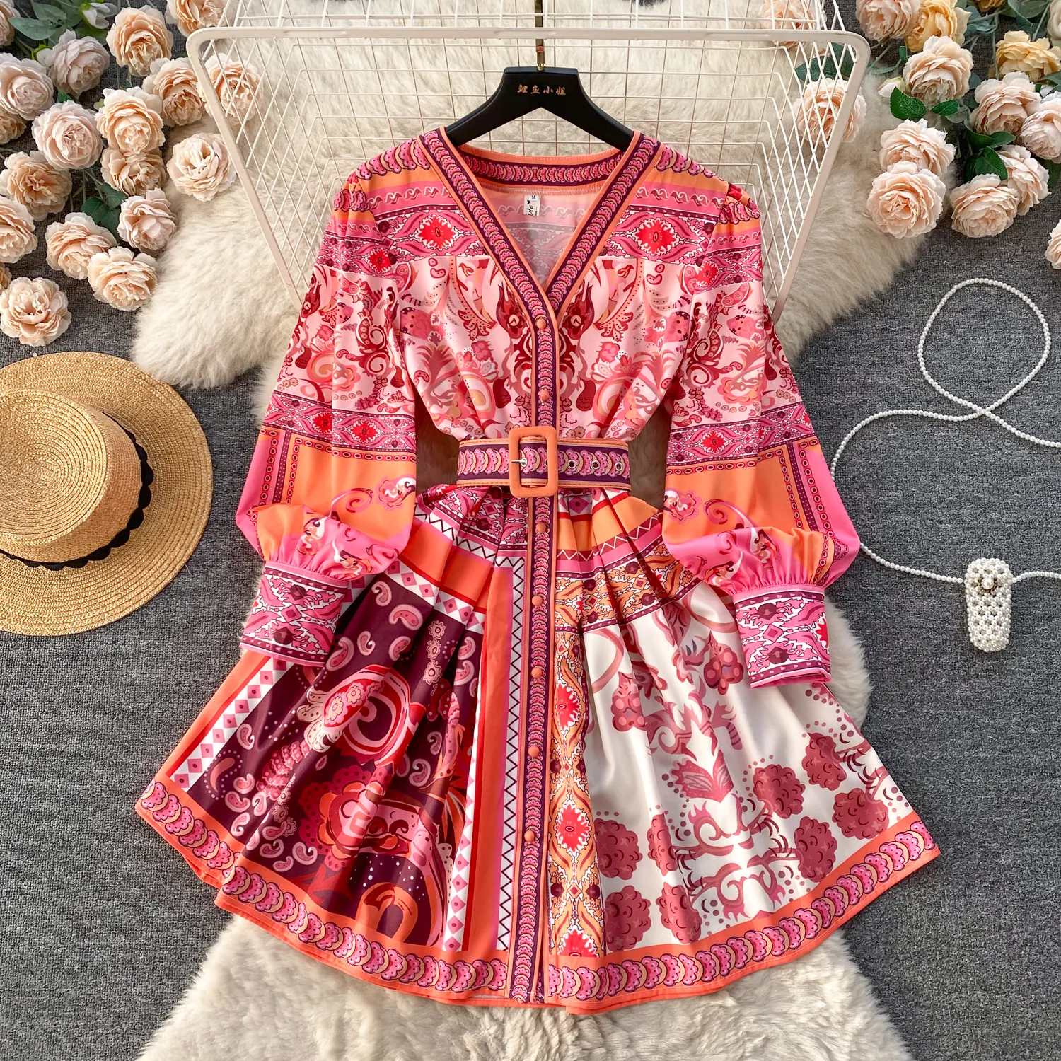 Paisley print summer dress new arrivals