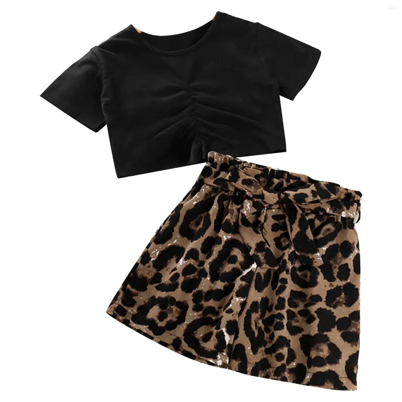 Kleidungsstücke Kinder Mädchen Leoparden Kleidungs
