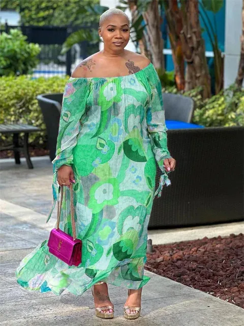 SOMO Plus Size Floral Print Plus Size Maxi Sundresses Elegant Formal Outfit For Summer Wholesale Drop 2023 From Hu01 22.42 DHgate.Com