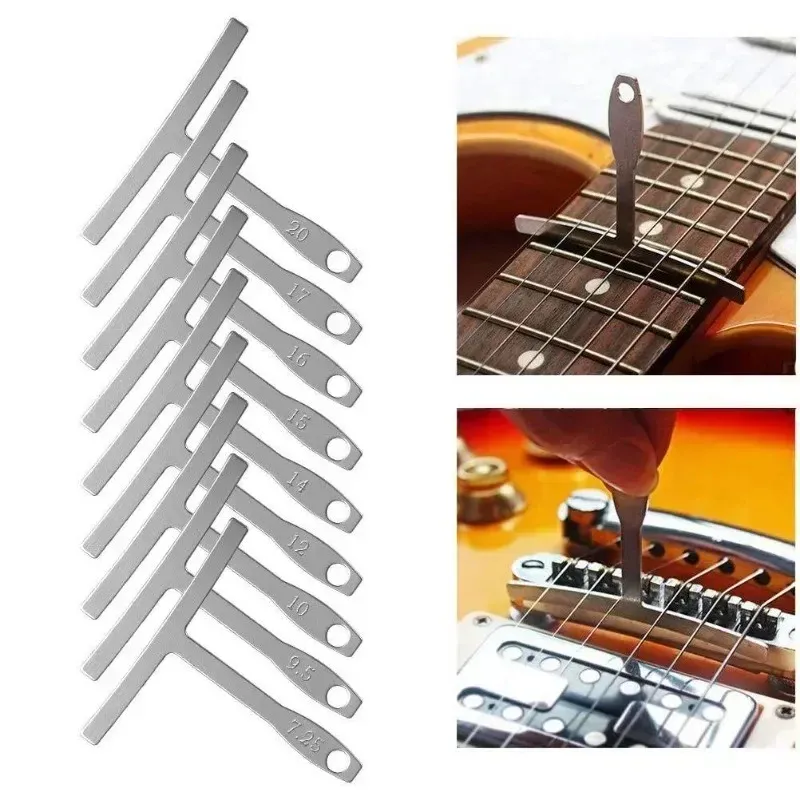 Gitarre unter String Radius Gauge Stahl Gitarren Builder -Werkzeuge Bass Strings Reparatur Bass String Messung Set Hot Sell Sell