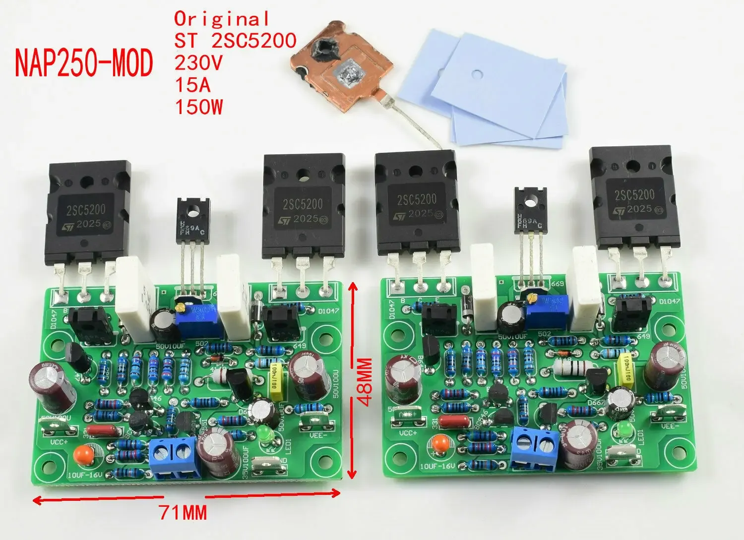 Amplificatore Una coppia assemblata NAP250 MOD Power Amplificatore Base su NAIM NAP250 AMP
