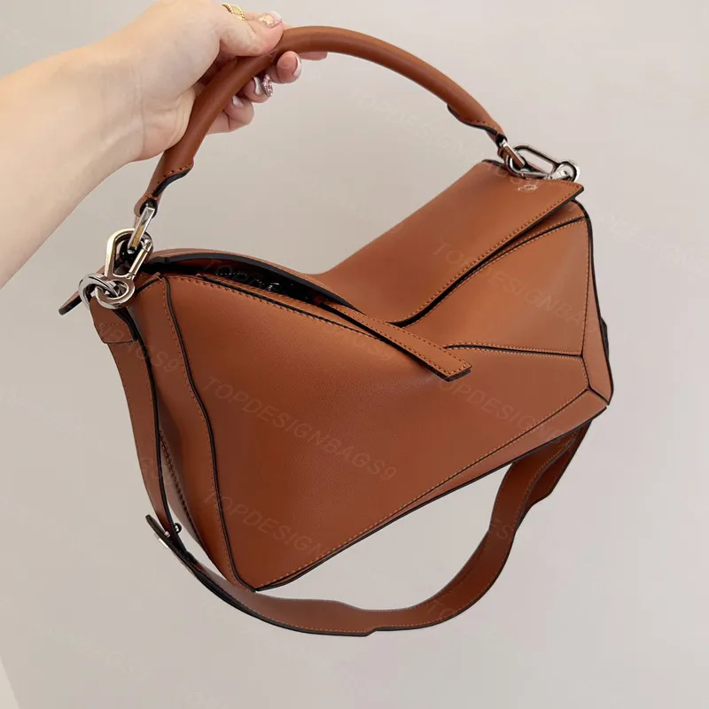 Lowees 디자이너 퍼즐 여성 가죽을위한 최고 핸들 백 LADY LADY Crossbody Bag Woman Luxury Handbag Tote Bag 29cm