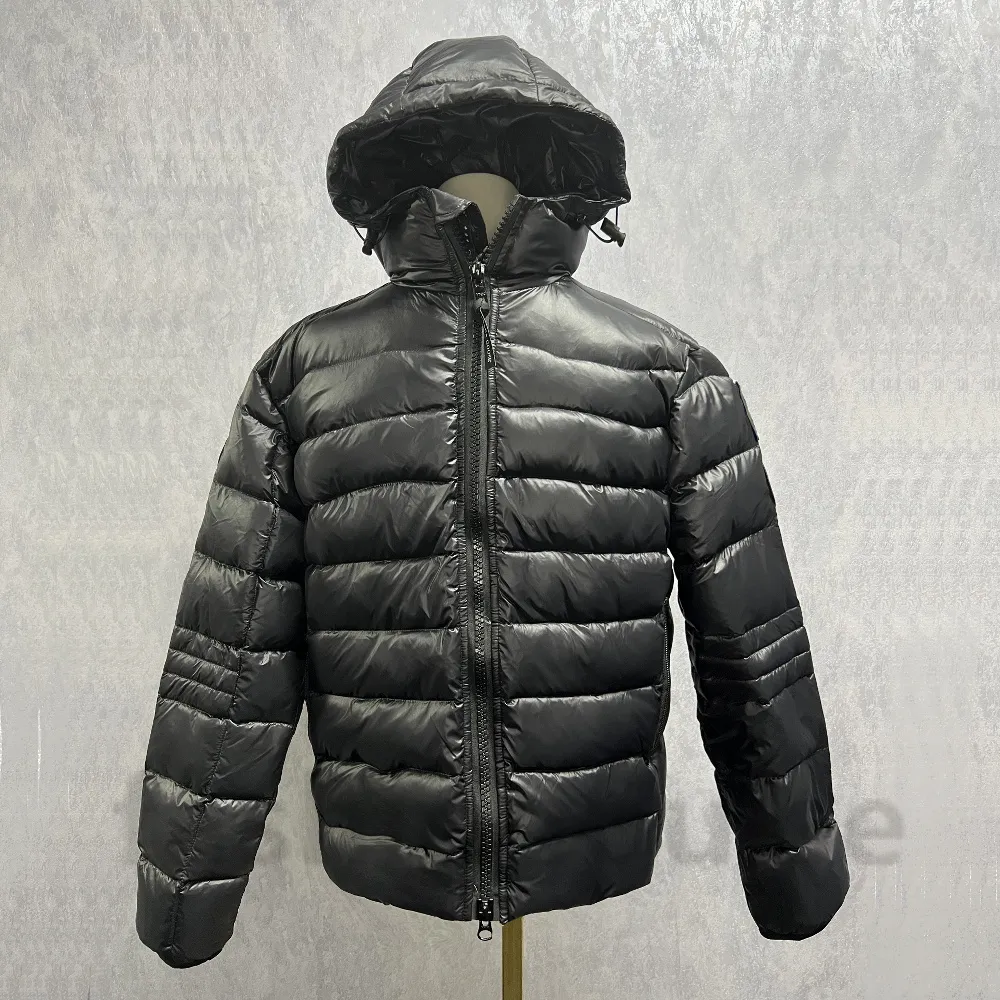 Designer Men s Crofton Hoody Coat 2024 Premium Quality White Duck Down Winter Parka Jacket with Badge