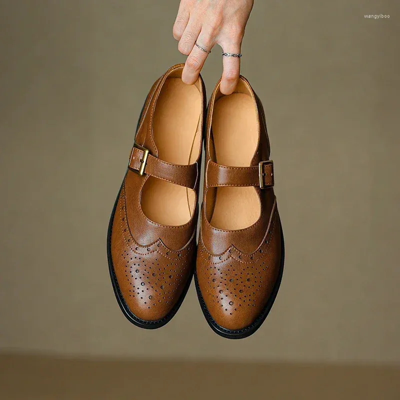 Chaussures habillées printemps automne femmes pompes en cuir naturel plus taille 23-26,5 cm