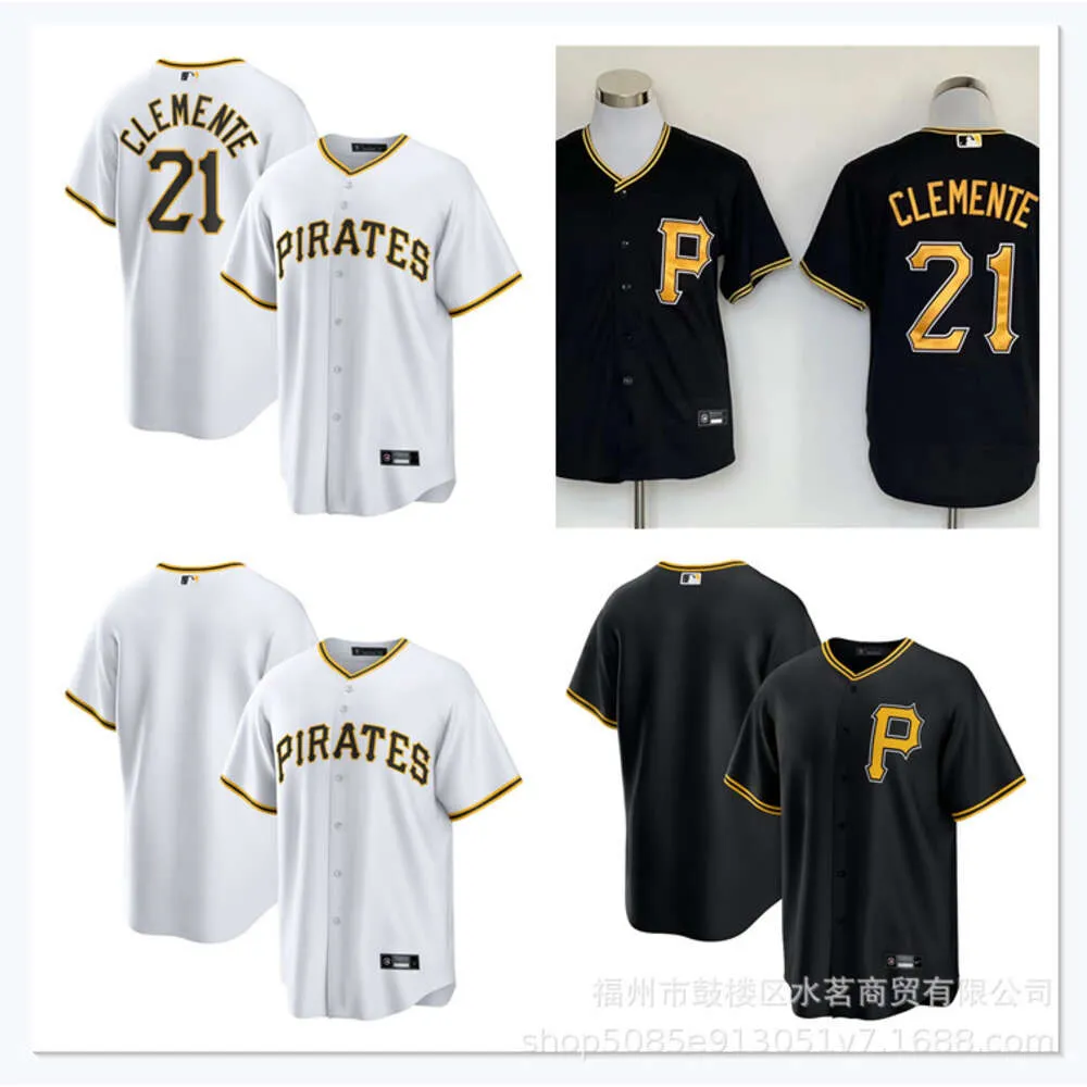 Piraten Pittsburgh Clemente24 White Black Game Name Jersey
