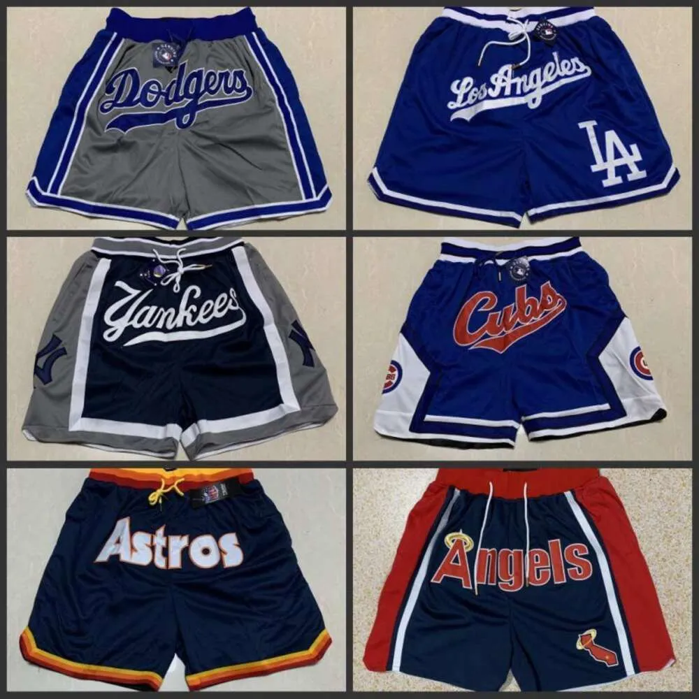 Basketbol Şort Erkek Pantolon Beyzbol Dodgers NY Yankees Astronot Bear Dodge