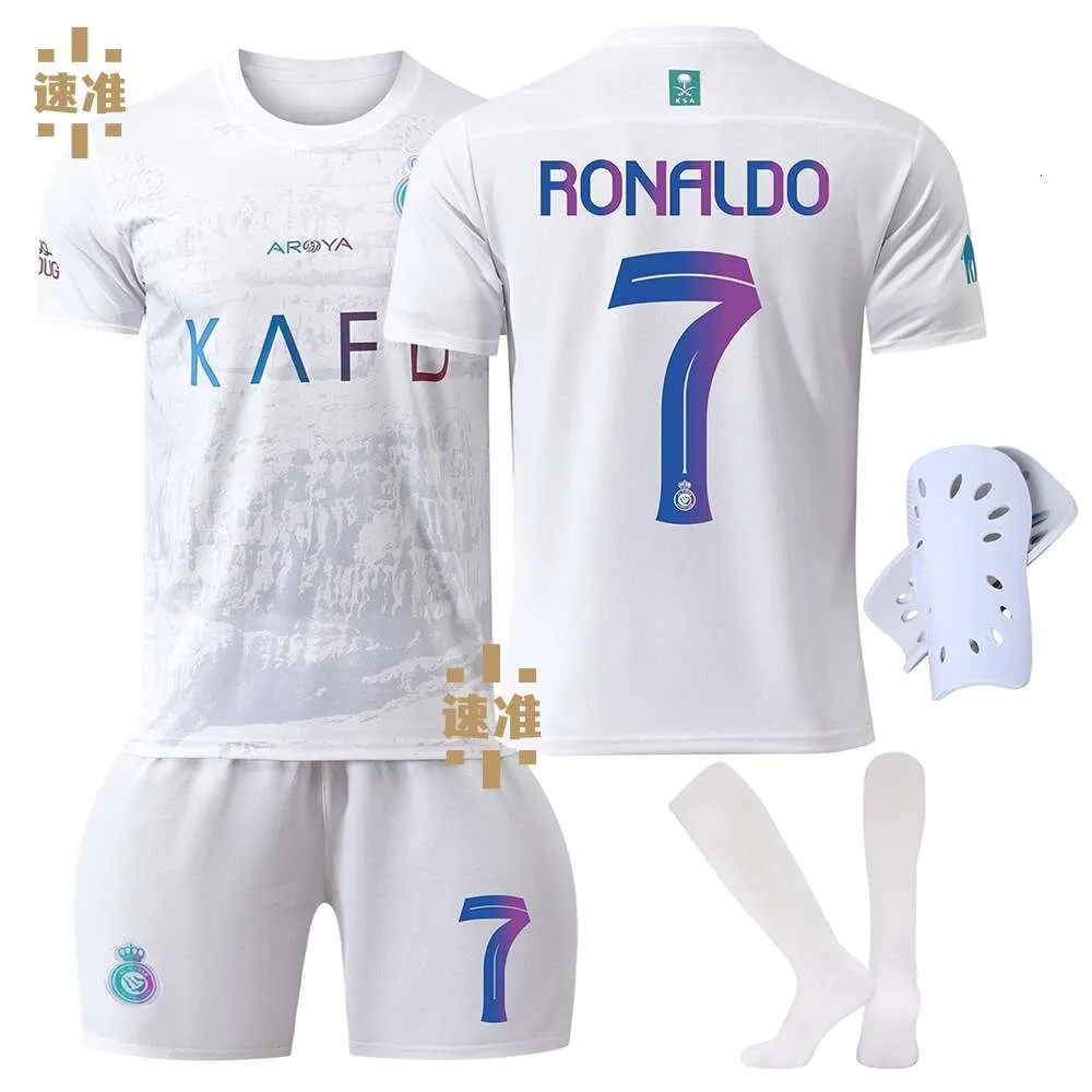 Jerseys de fútbol Síbles para hombres 2324 Al-Nassr FC 2nd Football Shirt No.7 Ronaldo 10 Manet Adulto para niños y mujeres