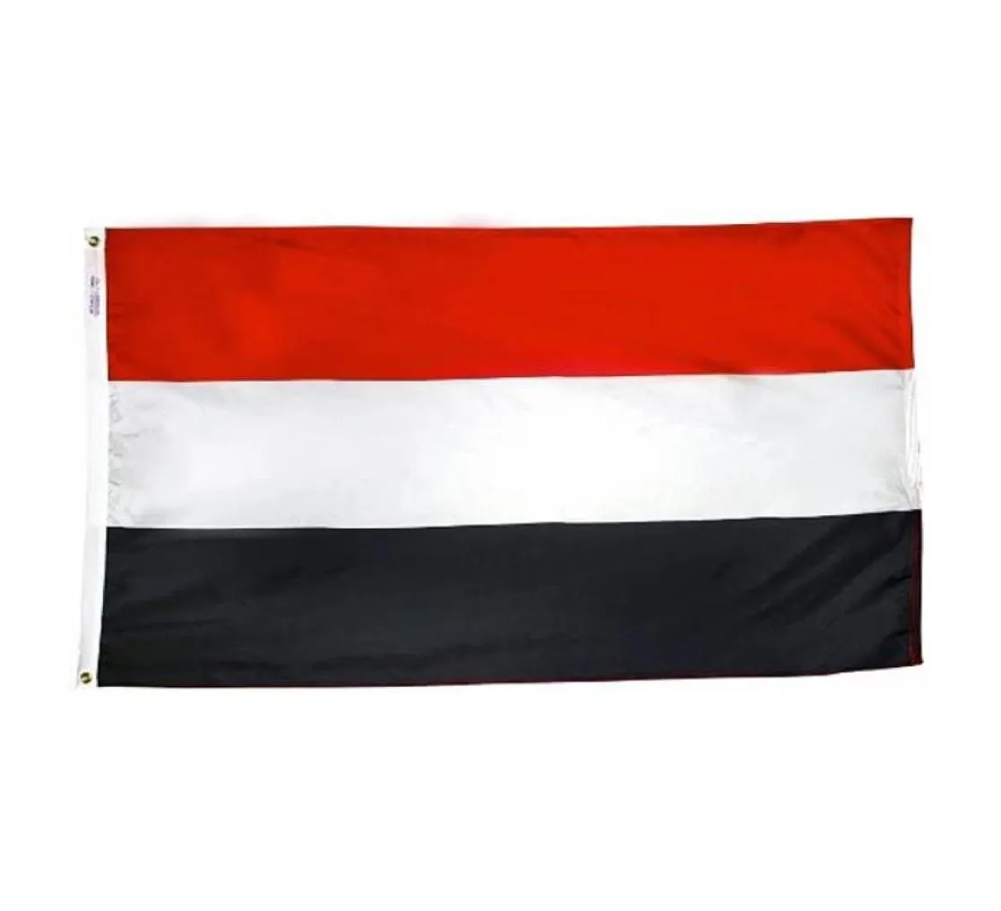 Yémen Flags Country National Flags 3039x5039ft 100d Polyester vif couleur haute qualité avec deux œillets en laiton5697804