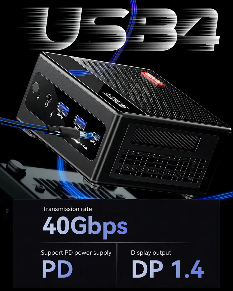 AOOSTAR GEM10 Mini Pc Thinkcentre AMD Ryzen 9 7940HS With WIN 11 