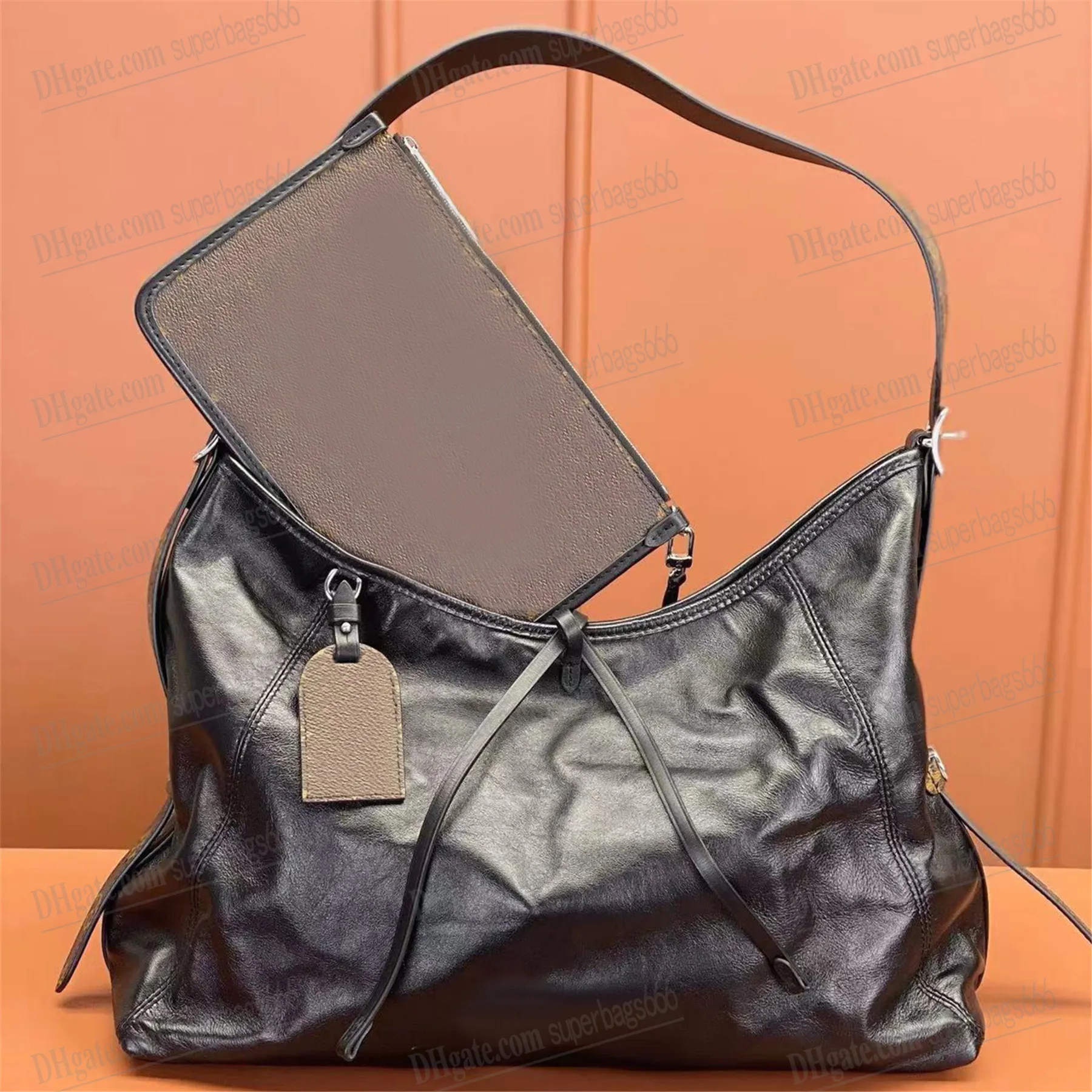 Designer Women Lady Carryall Dark PM MM RUMPED PURSED PURSE PUNSO PASSO DELLA SCHEDA BACCHINA M25143