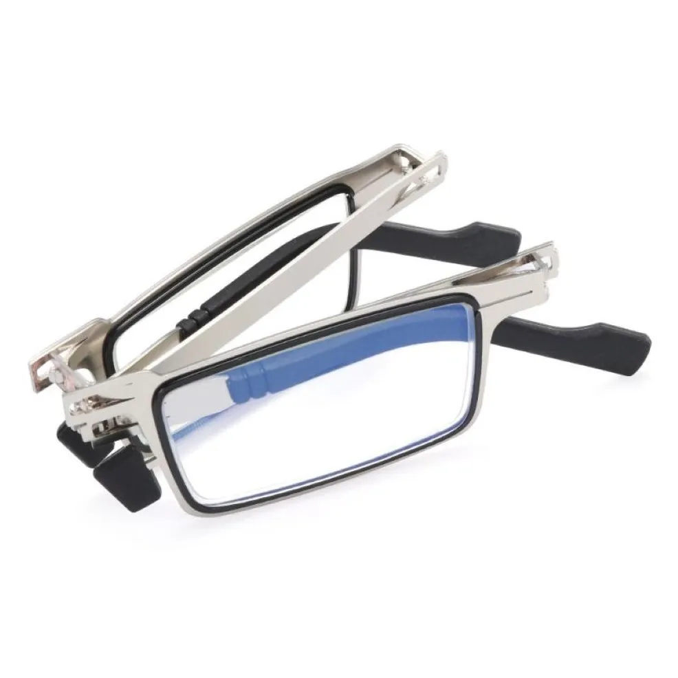 Lunettes de soleil Portables Lunettes de lecture pliantes Blue bloquant les lunettes presbytes de la presbytie