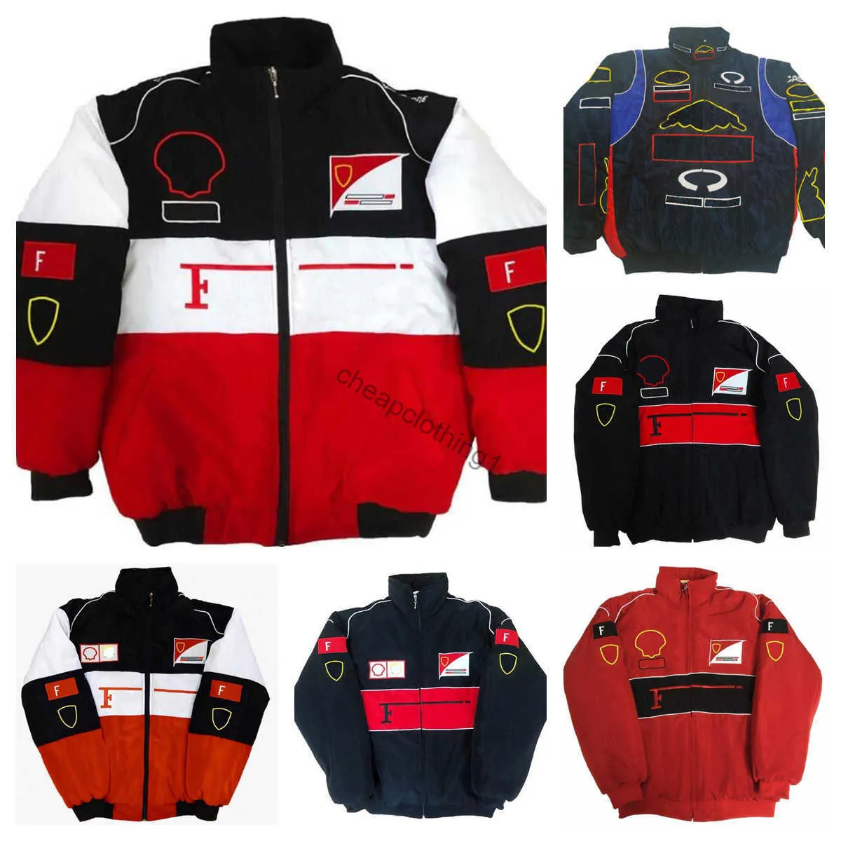 Motorkleding Nieuwe F1 Formule 1 Racing Jacket Autumn and Winter Full Borduured Cotton Clothing Spot Sales