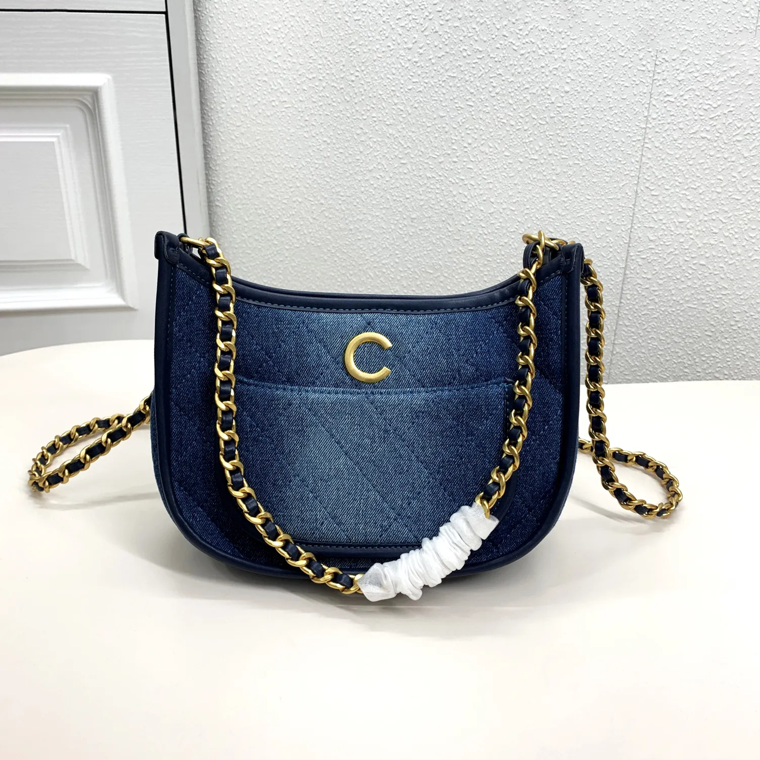 Blue jean hobo bag cheap