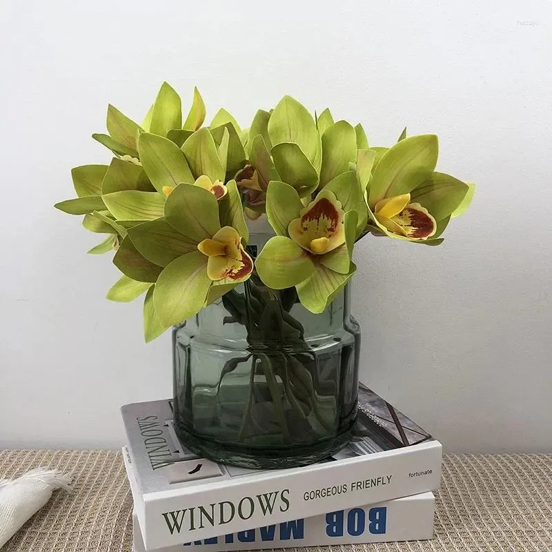 Fleurs décoratives simulation whelans bouquet 3d imprimé faux décor de mariage artificiel flor