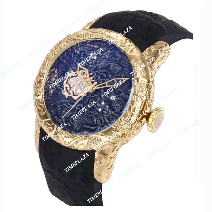New Top Mens Watches Ta New Luxury Fashion Watch Gold Ssangyong Dial Sport Wrist Wrists for Men Quartz Rubberz Strap Montre Homme