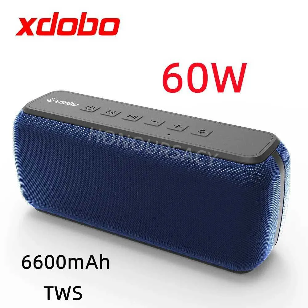 Draagbare luidsprekers XDOBO X8 60W High-Power Bluetooth-gamingluidspreker TWS 3D STEREO SUBWOOFER Wireless Stereo Outdoor Portable waterdichte doos J240505