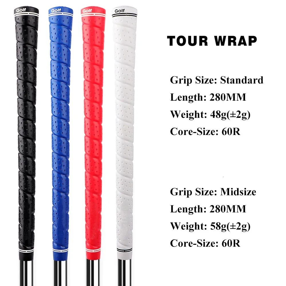 13PCSlot Wrap Golf Grip 3 Colors TPE Materiaal Middelgrote Club GRIPS MILIEU BESCHERMING 24042222