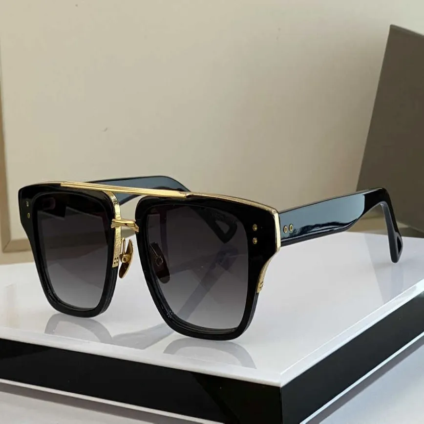 Lunettes de soleil A Dita Mach Three Taille 5517 Top de lunettes de soleil de haute qualité pour hommes de mode de mode de style titane pour femmes avec la boîte 264o