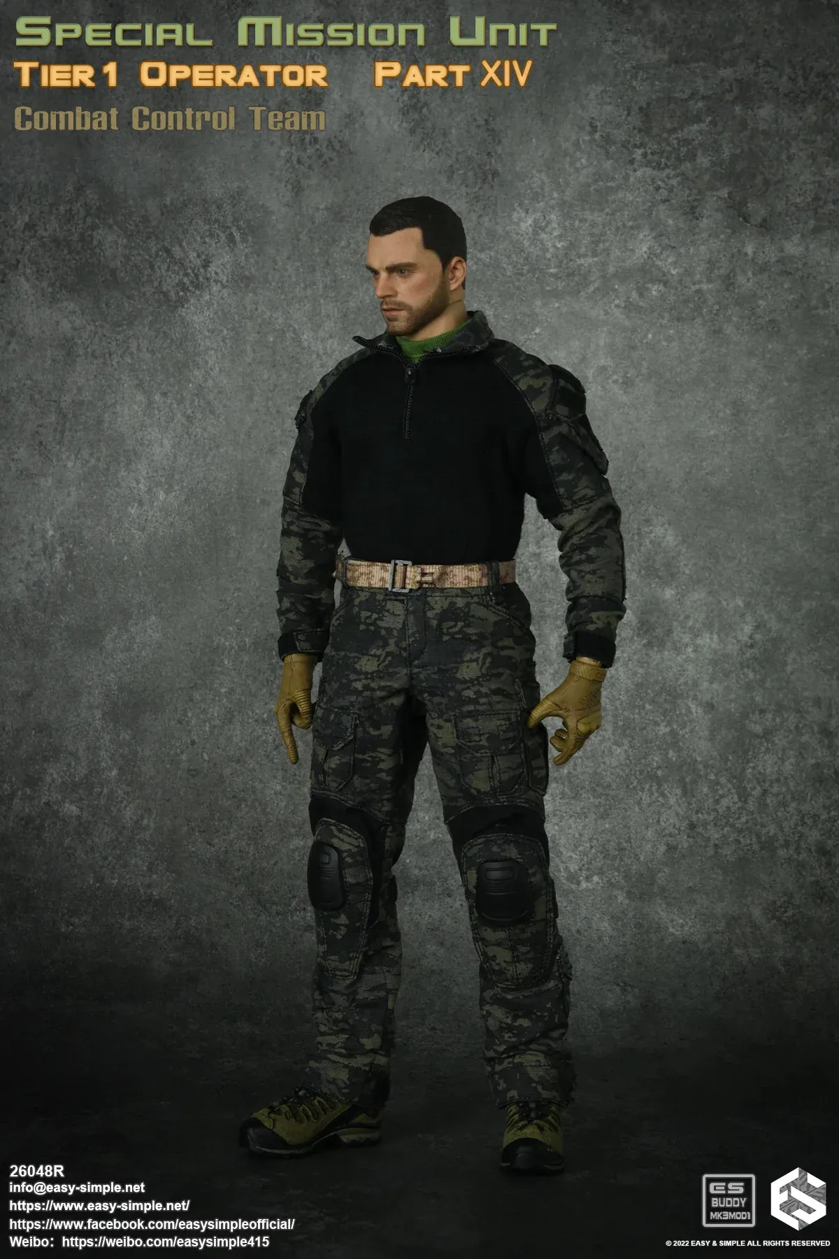 Accessories Model 1/6 Scale for Simple Uniform and Combat Control