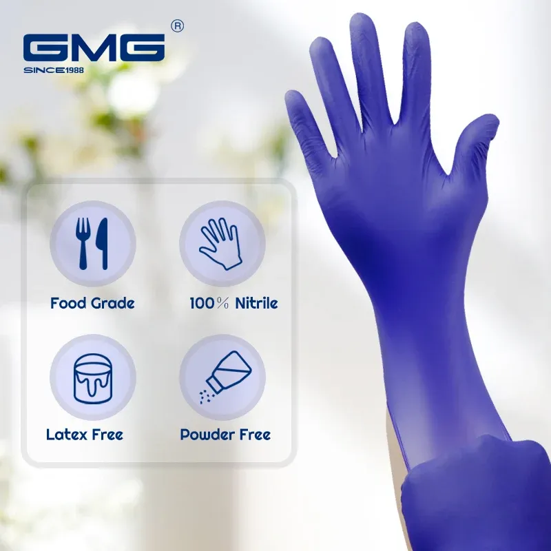 Guanti guanti in nitrile 100 pezzi di grado alimentare guanti usa e getta in lattice senza allergia impermeabile senza guanti cucina senza polvere