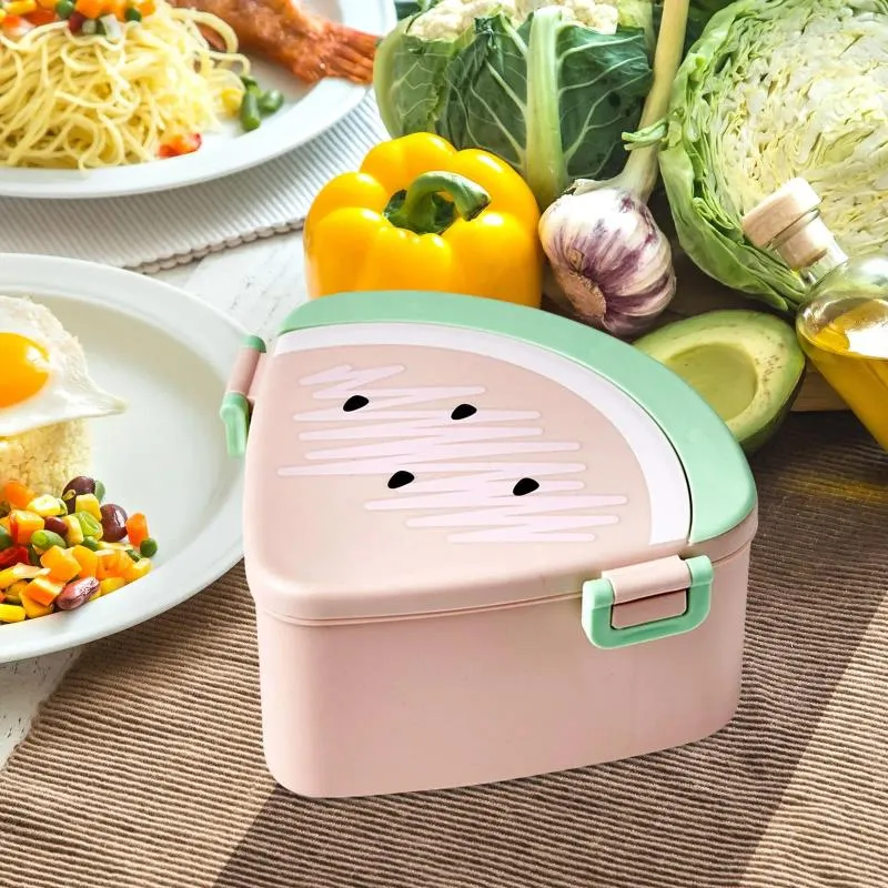 Abendessen Früchte Bento Box Wassermelonenform für Erwachsene Kinder Mittagessen Arbeit Camping