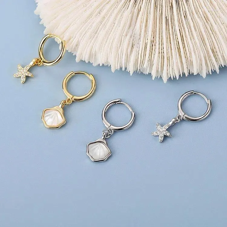 Boucles d'oreilles en peluche en gros de boucles d'oreille en forme d'oreille étoile étoile du cerceau de zircone cubique pour femmes bijoux de mariage vintage accessoire minimaliste