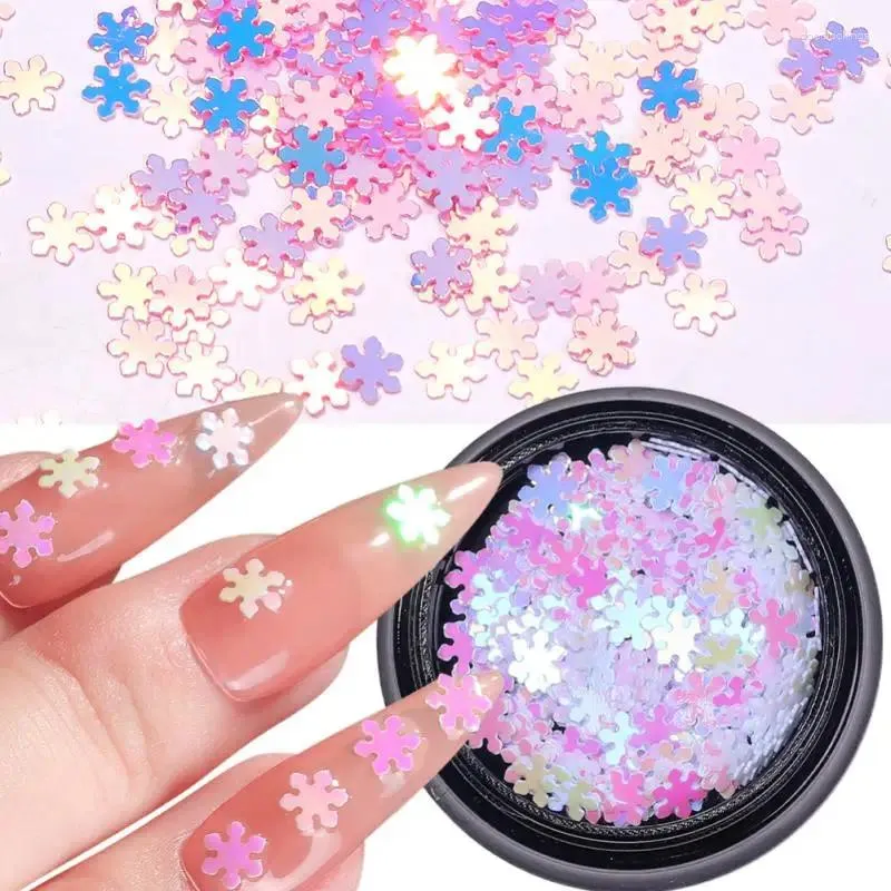 Nagelglitzer 6 Farben Funkle Pailletten Opal Pulver unregelmäßiger Aurora Flocken Maniküre Schimmer Design WN Serie Großhandel Großhandel