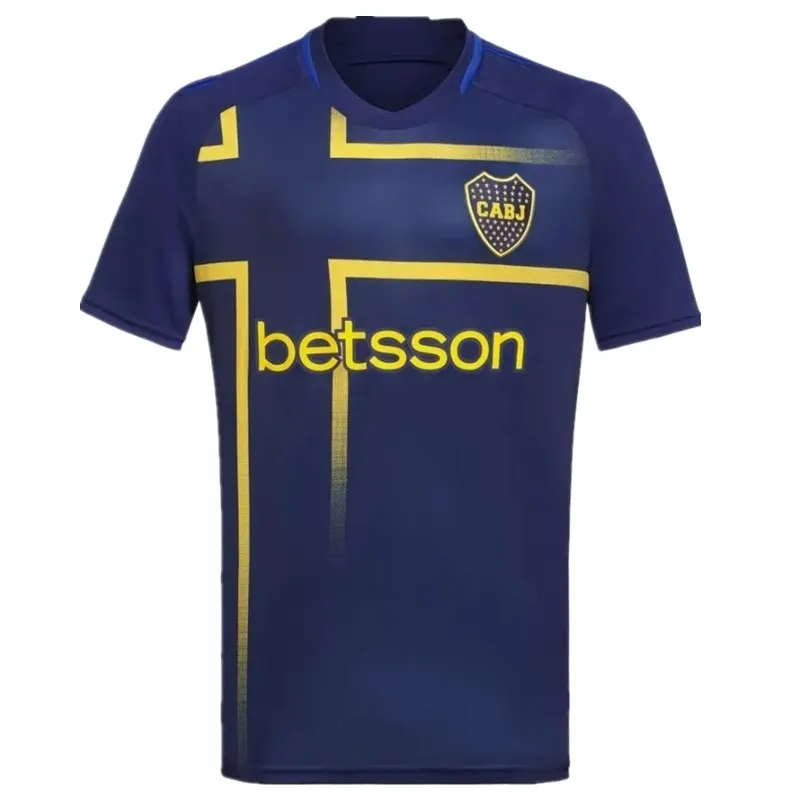 24 25 Boca Juniors Soccer Jerseys 2024 2025 Camisas de futebol masculino Kit Cavani Janson Medina Villa Fernandez Benedetto Zeballos Blondel Barco Taborda Terceiro 23