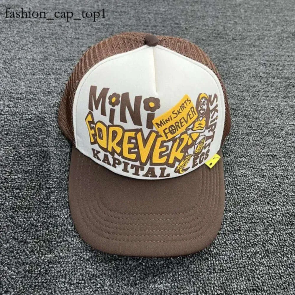 Kapital Brand Mens Hat Designer Hat Ball Caps 2023 Haute Kapital Hat Unisexe Slogan Mini jupes pour toujours Baseball Casual Hiphop Streetwear Snapback Hats 8310