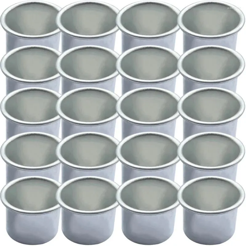 Candle Holders 20 Pcs Cup Tea Light Container Decor Alloy Tealight Party Delicate Holder Taper