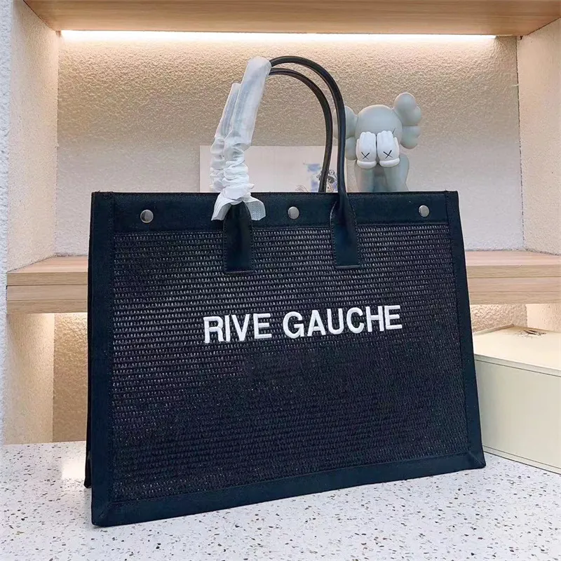 Femme Rive Gauche Tote Top Handle Shopper Sac Mens Mens Luxurys Travel Handbag Fashion Designer Sacs Sacs LADY CLACK CAPILE CAPIDE COSSBOCK POCHETTE BACS