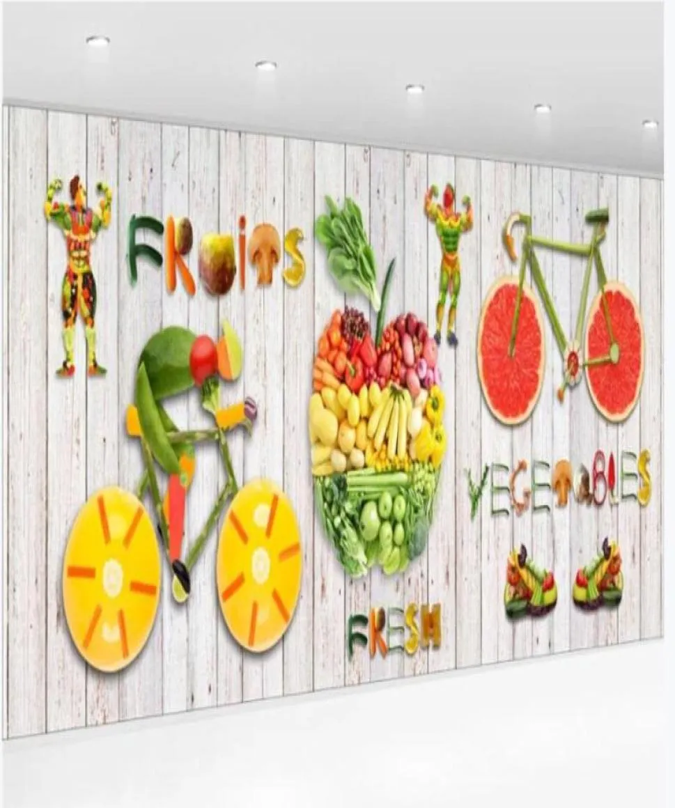WDBH PO Custom PO Murale 3D Wallpaper HD Supermercato Frutto Fruit Man Sfondo Decorazioni per la casa Murales 3D Wallpaper per 8745390148