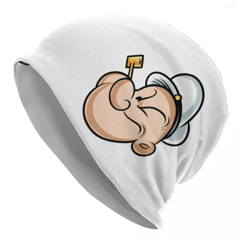 Bérets Popeye le Sailor Man Skullies Bons de bonnet Chauffeur de bonnet d'hiver d'automne chauffe-capsages en tricot caps pour hommes femmes adultes