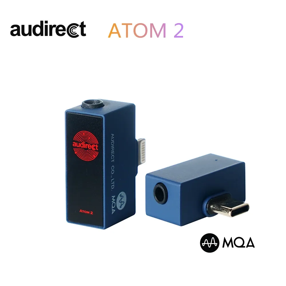Amplifiers Hilidac Audirect Atom2 MQA HiFi Portable USB DAC/AMP ES9281AC DSD512 32Bit/ 768KHZ Type C/ Lightning Atom 2 Decoder Amplifier