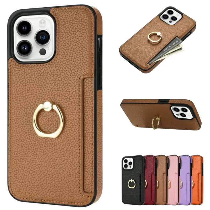 Convient pour le boîtier de téléphone Apple 15, étui en cuir iPhone 14, porte-carte, support de 11 doigts, 12 étui de protection, XR Embarquement nouveau modèle