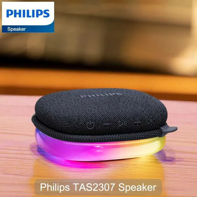 Портативные динамики оригинал Philips TAS2307 Динамик беспроводной Bluetooth 5.3 голосовая коробка на открытом воздухе.