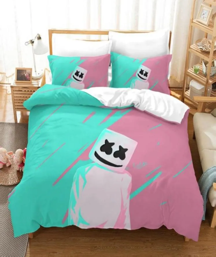 Schlafzimmer Spiel Marshmallow 3D Design Digital Druck Bettwäsche Set Duvet Cover Kissenbezug Bettwäsche Drop Boy Gife TV Serie3647869