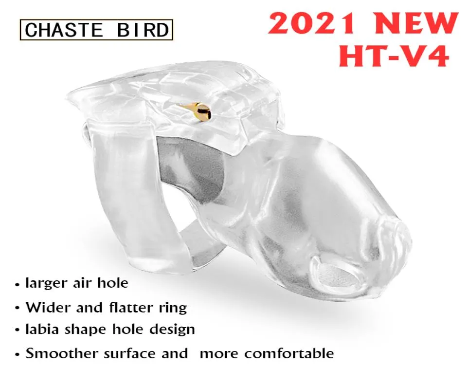 Chaste Bird 2021 Nieuw mannelijk apparaat HT-V4 Set KeuschheitSGurtel Cock Cage Penis Ring Bondage Belth Fetisj Volwassen speelgoed Q05158133878